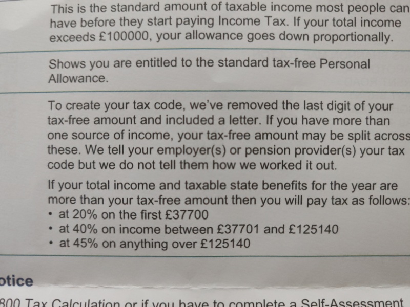 To be annoyed at the new tax brackets?