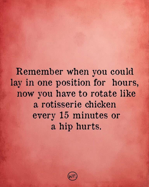 To wonder what's normal re pain or health issues over 50?