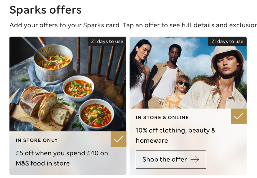 M&S new account discount voucher not adding