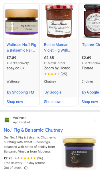 Waitrose fancy chutneys