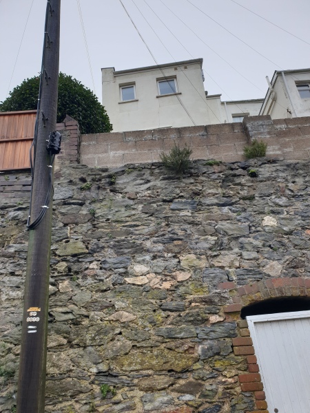 Vertical crack between windows - picture