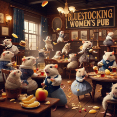 The Bluestocking. All gerbils welcome, must have own frou-frou skirt.