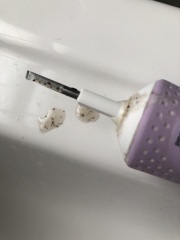 Black gunk inside Oral-B electric toothbrush head?