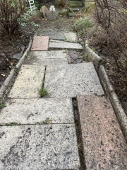 Wonky path - remove slabs or not
