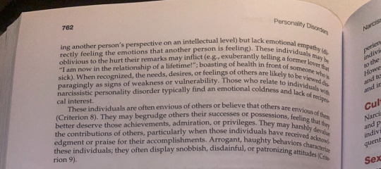 I am a narcissist