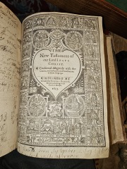 I’ve found an enormous - I mean enormous - old bible in the rafters of my loft