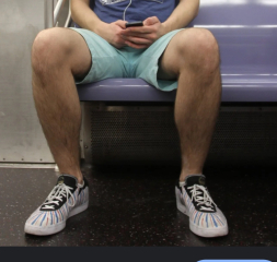 Today, I man-spread on the train.