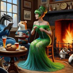 Roll up, Ladies and Gentlecreatures, the Bluestocking has been redecorated