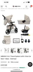 My babiie prams / travel systems / cosatto
