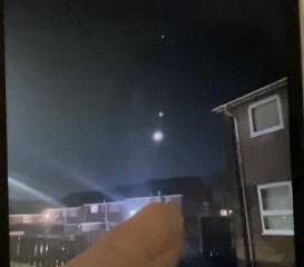 What’s the green flash above Venus?