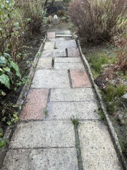 Wonky path - remove slabs or not