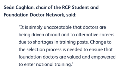 AIBU to be furious that there are no jobs for young doctors