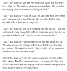 To hate the ‘youth of today’ attitudes?