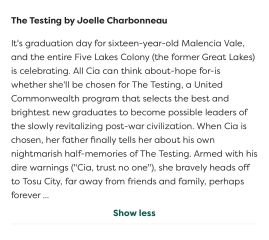 Clean fantasy or dystopian books suitable for 13 yr old please