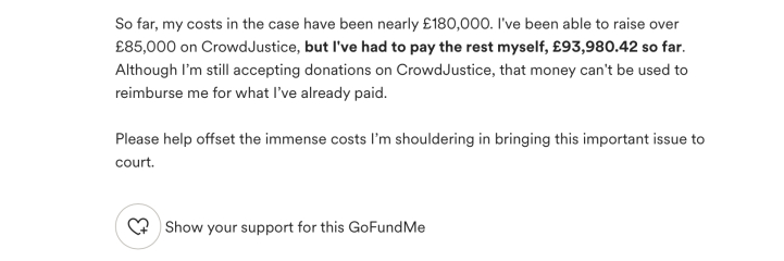 Appeal on whether NB can be recorded on a GRC - dismissed