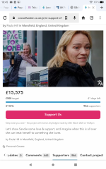 Dr Upton (opposing nurse Peggy in Fife) - someones started a crowd funder to treat 'her'!