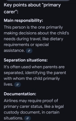Grandparent has put themselves down as primary carer on our holiday booking?