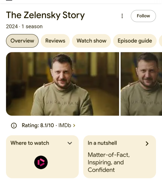 To think Zelensky is so hot!