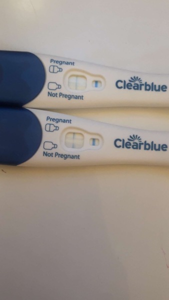Clear blue false positive