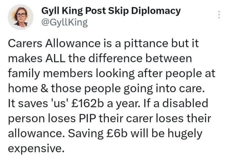 7.4 million people claim some form of disability or incapacity benefits
