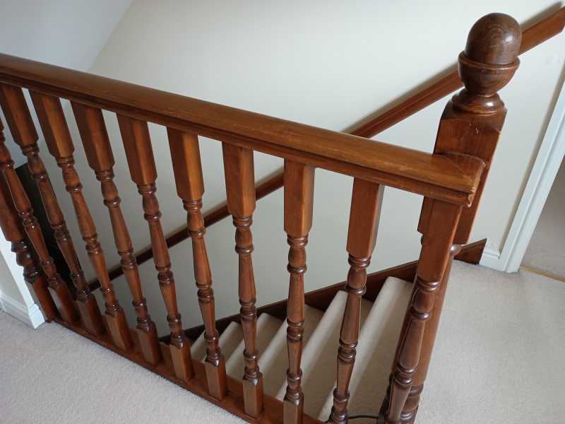 Staircase update, do I paint the bannister or replace totally?