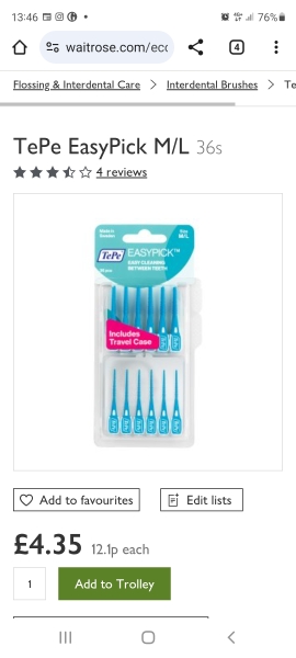 Panic over use of Interdental brushes