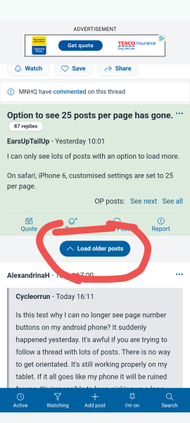 Option to see 25 posts per page has gone.