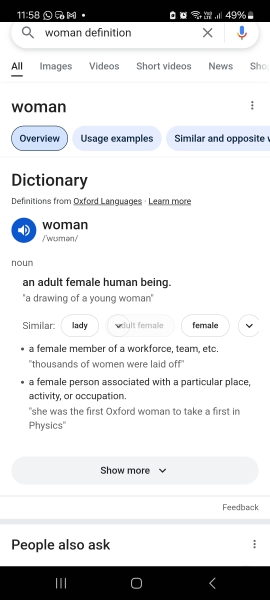 What defines a woman?