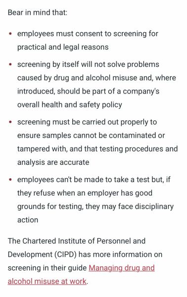 Is it discriminatory to only drugs test certain employees?