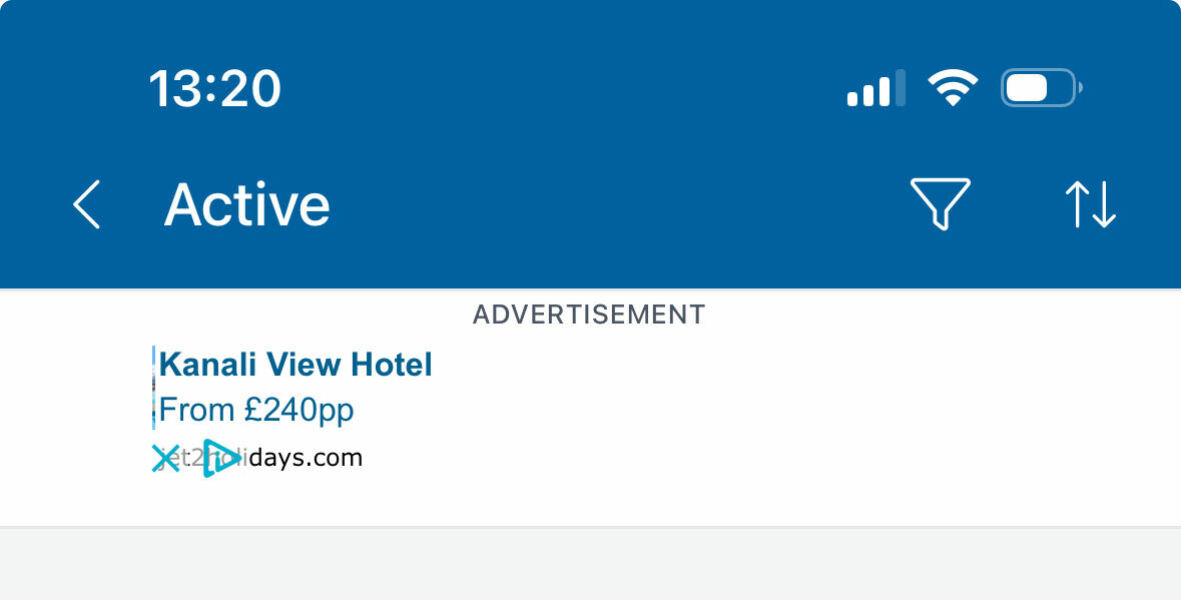Music playing via ads in app