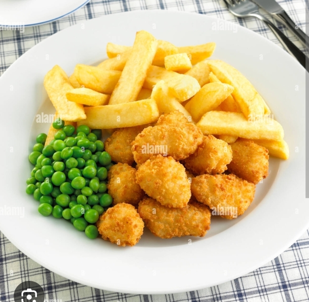 What are "chips and peas"?