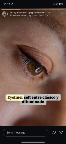 Subtle permanent eye make-up