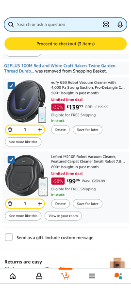 Robot vacuum, have you got either of these?