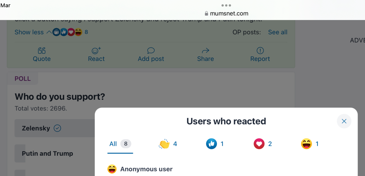 Get rid of the Laugh reaction