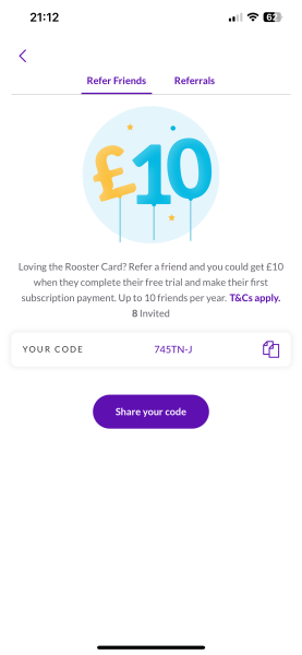 NatWest Rooster Referral Promo Code 2025