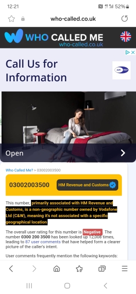 HMRc national insurance call back