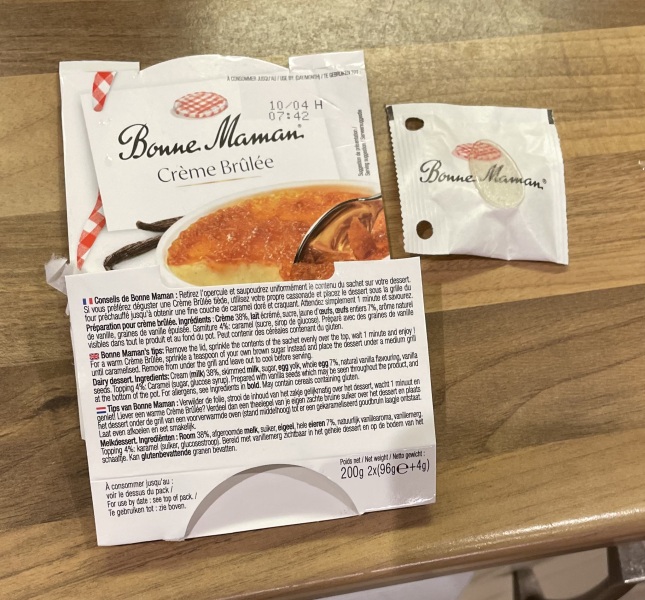 To be raging at creme brûlée