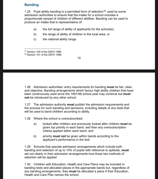 Secondary appeal - not offered place from feeder school