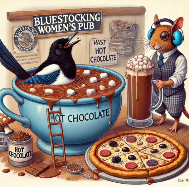 Roll up, Ladies and Gentlecreatures, the Bluestocking has been redecorated