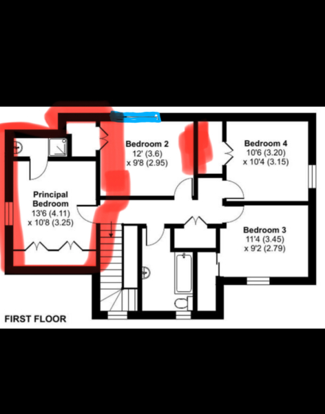 How do we keep this a 4 bed but add an ensuite ...