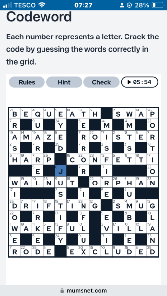 …to think the puzzle people have ballsed up?