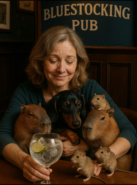 The Bluestocking - where Spring has sprung and the grass is riz.