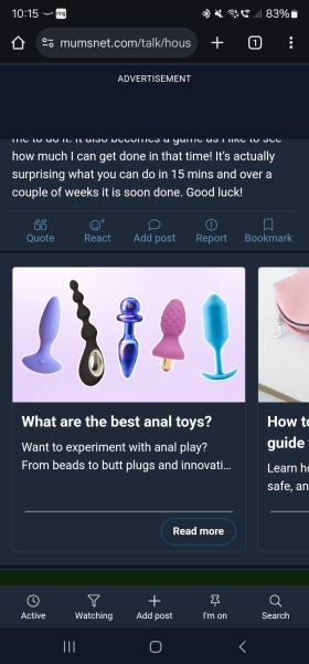 Sex toy ads