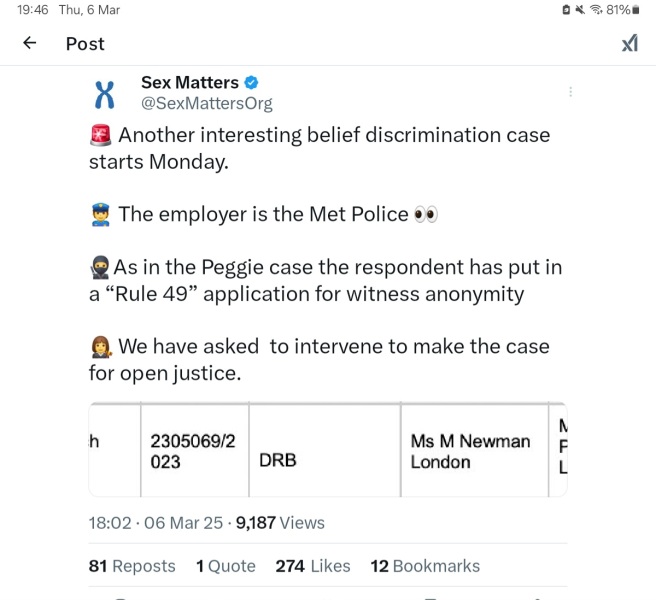NHS Fife tries to silence nurse - Sandie Peggie vs NHS Fife Health Board and Dr Beth Upton - thread #23