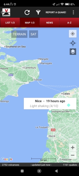 Think I felt a small earthquake today (UK)