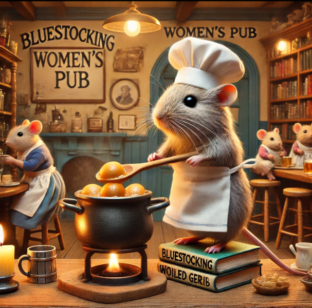 Roll up, Ladies and Gentlecreatures, the Bluestocking has been redecorated