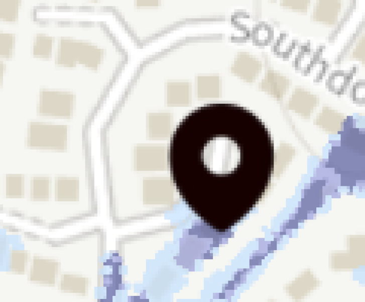 High risk of flooding from surface water