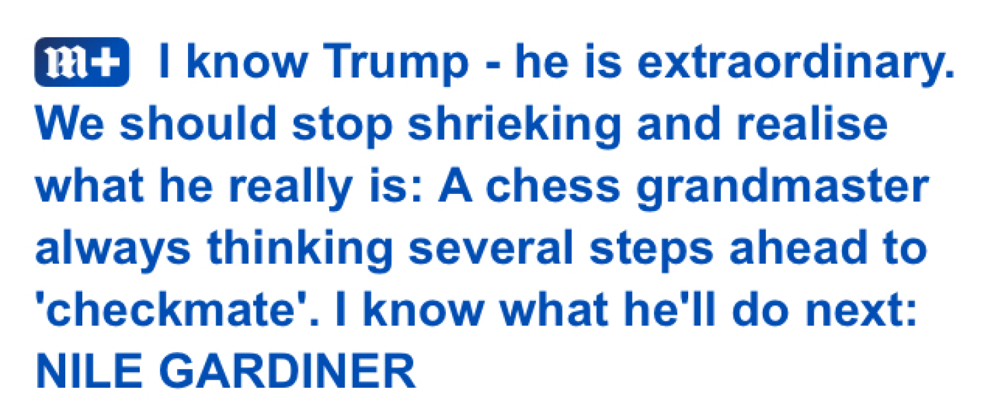 Does Trump just say whatever comes into his head?