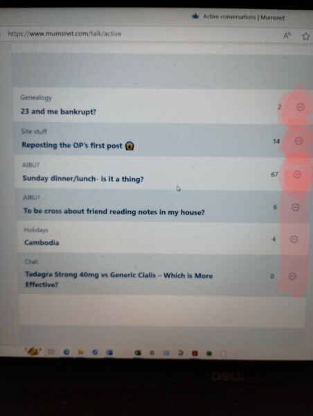 Hiding a thread without opening it