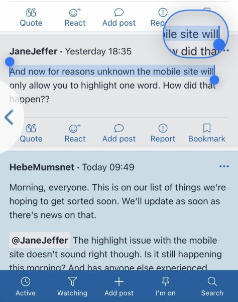Can’t copy and paste within the app anymore